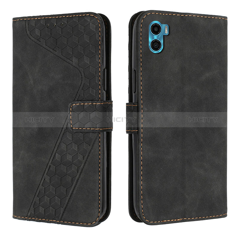 Funda de Cuero Cartera con Soporte Carcasa H05X para Motorola Moto E22S