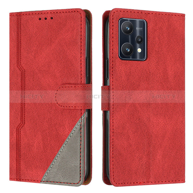 Funda de Cuero Cartera con Soporte Carcasa H05X para Realme 9 4G