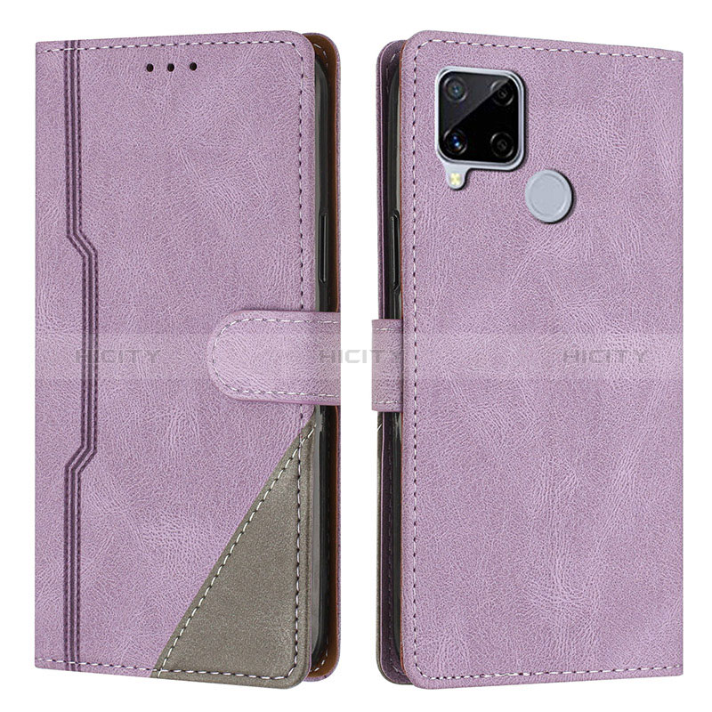 Funda de Cuero Cartera con Soporte Carcasa H05X para Realme C12