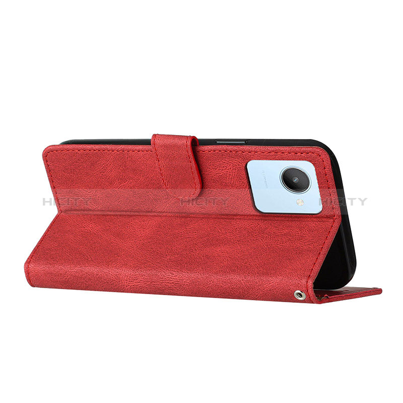 Funda de Cuero Cartera con Soporte Carcasa H05X para Realme C30