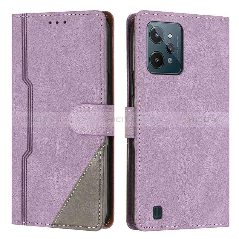 Funda de Cuero Cartera con Soporte Carcasa H05X para Realme C31