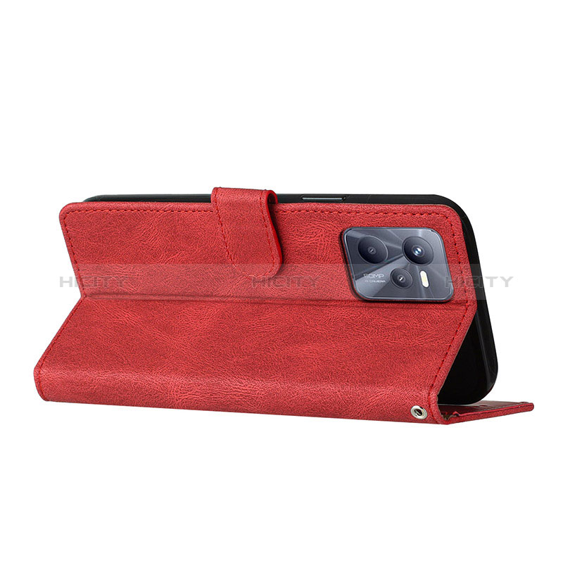 Funda de Cuero Cartera con Soporte Carcasa H05X para Realme Narzo 50A Prime