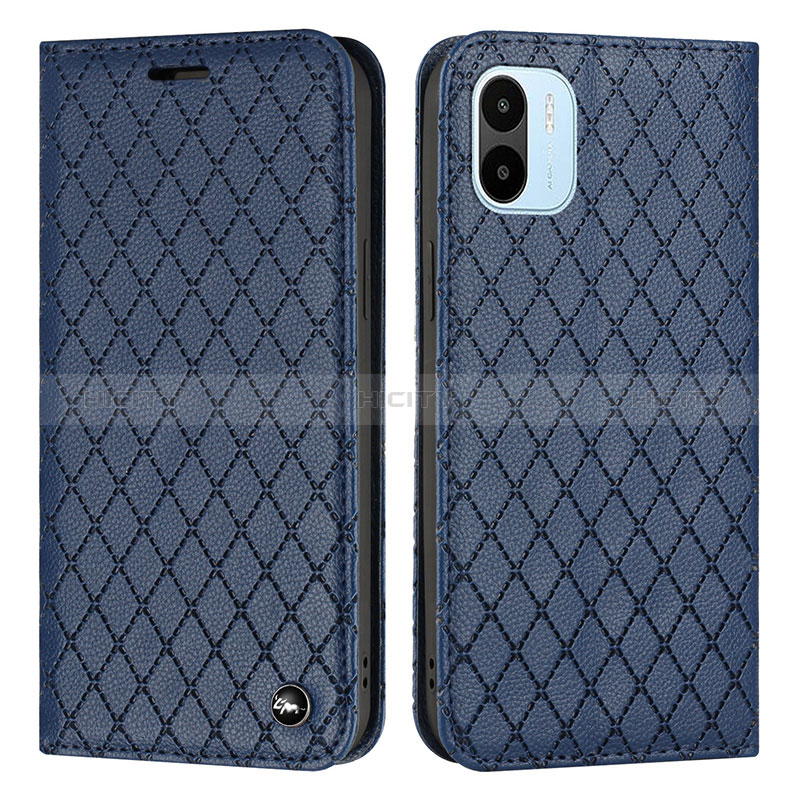 Funda de Cuero Cartera con Soporte Carcasa H05X para Xiaomi Poco C51 Azul