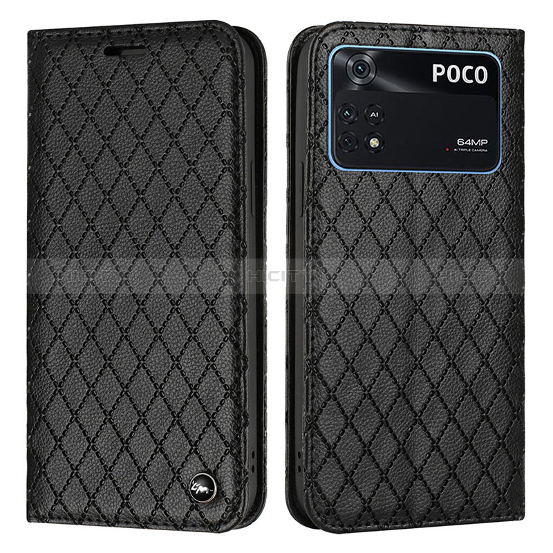 Funda de Cuero Cartera con Soporte Carcasa H05X para Xiaomi Poco M4 Pro 4G