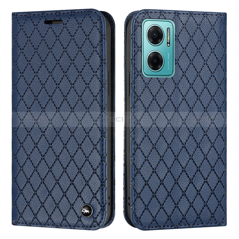 Funda de Cuero Cartera con Soporte Carcasa H05X para Xiaomi Redmi 11 Prime 5G Azul