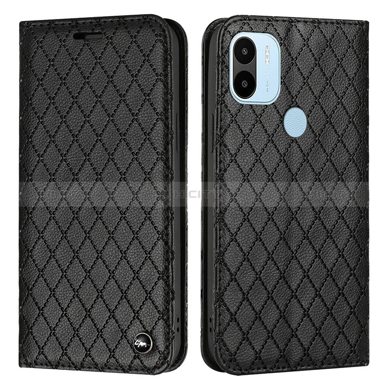 Funda de Cuero Cartera con Soporte Carcasa H05X para Xiaomi Redmi A1 Plus Negro