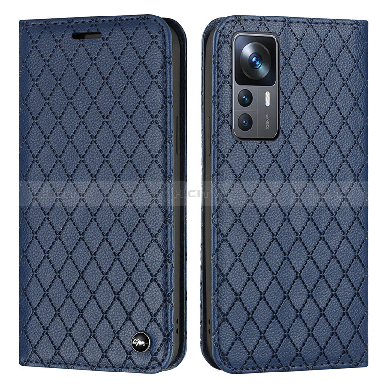 Funda de Cuero Cartera con Soporte Carcasa H05X para Xiaomi Redmi K50 Ultra 5G Azul