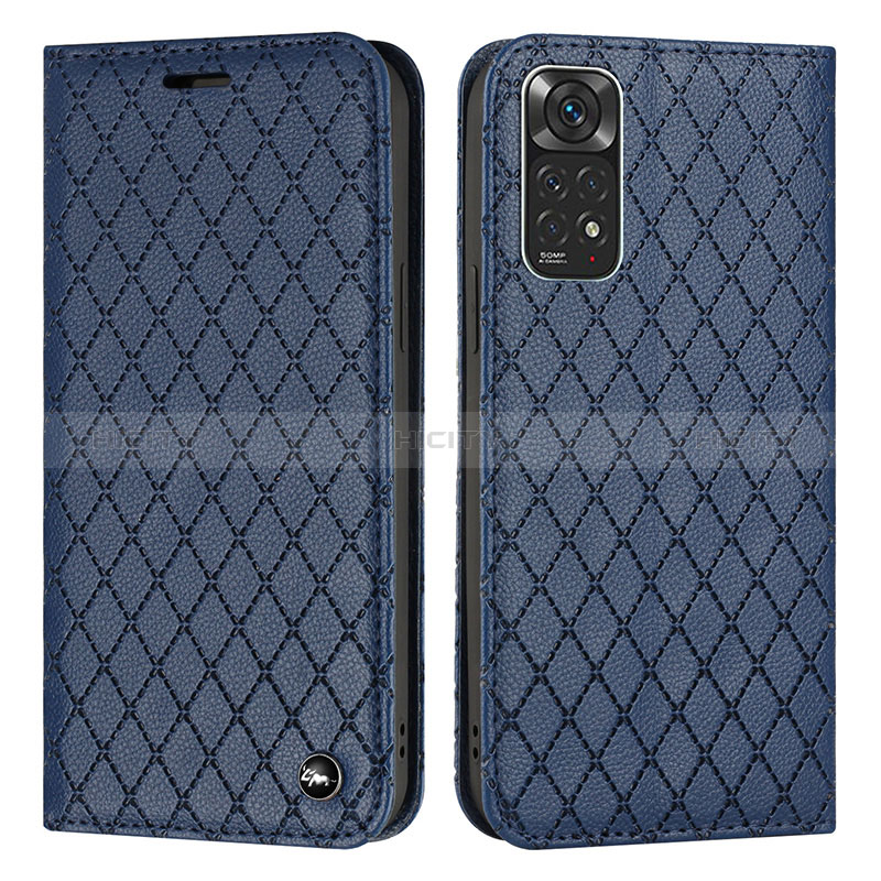 Funda de Cuero Cartera con Soporte Carcasa H05X para Xiaomi Redmi Note 11 4G (2022) Azul