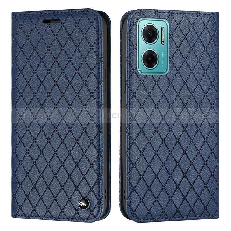 Funda de Cuero Cartera con Soporte Carcasa H05X para Xiaomi Redmi Note 11E 5G Azul