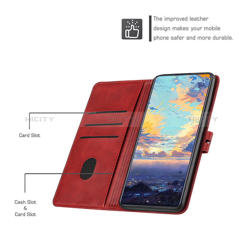 Funda de Cuero Cartera con Soporte Carcasa H05X para Xiaomi Redmi Note 9