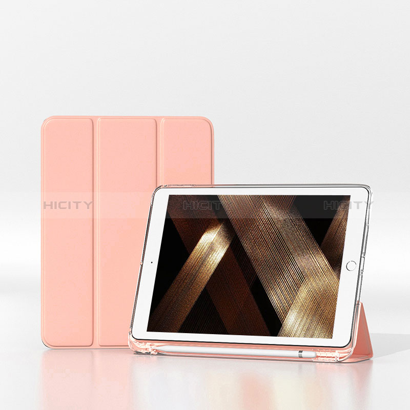 Funda de Cuero Cartera con Soporte Carcasa H06 para Apple iPad 10.2 (2019) Rosa