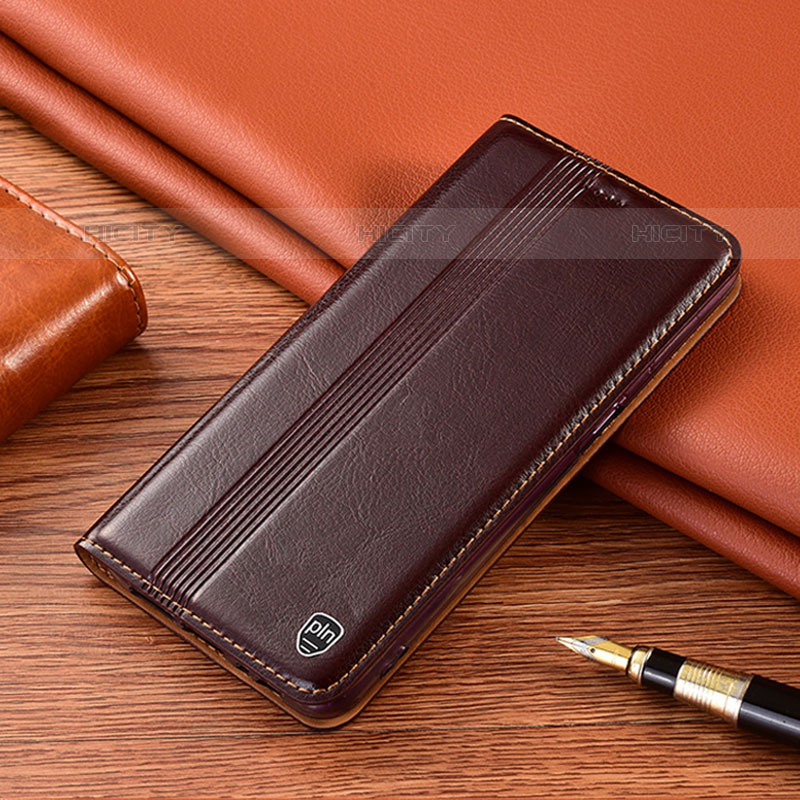 Funda de Cuero Cartera con Soporte Carcasa H06P para Google Pixel 8 5G Marron