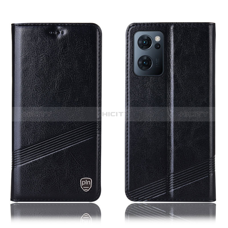 Funda de Cuero Cartera con Soporte Carcasa H06P para OnePlus Nord CE 2 5G Negro