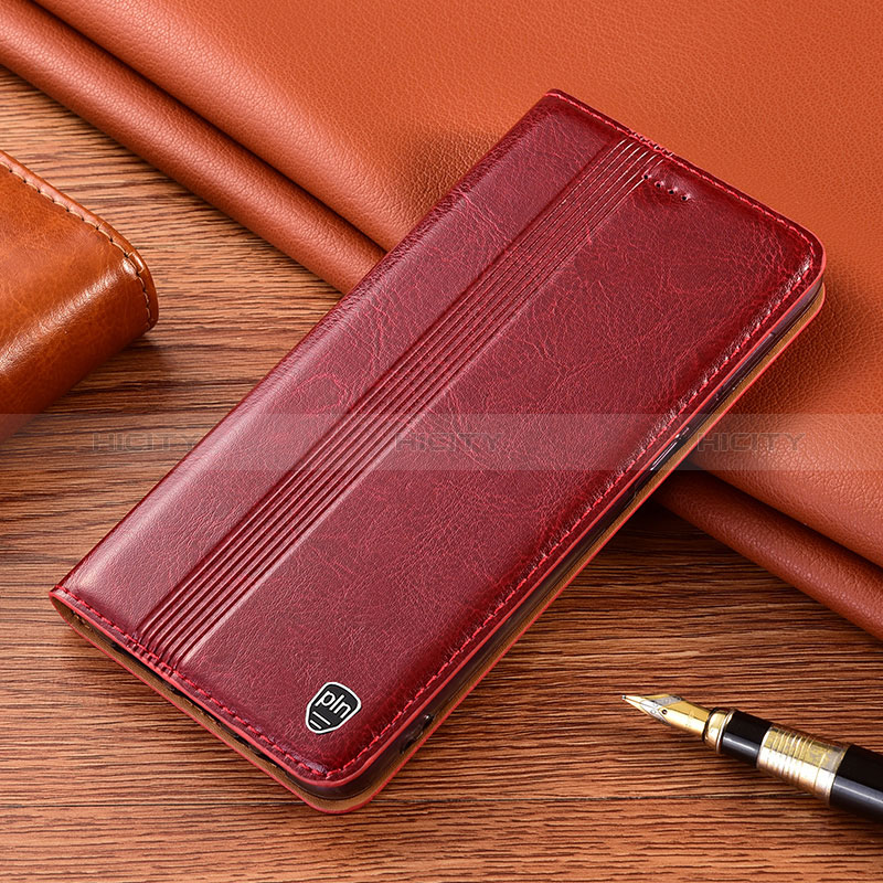 Funda de Cuero Cartera con Soporte Carcasa H06P para Samsung Galaxy S24 Plus 5G Rojo