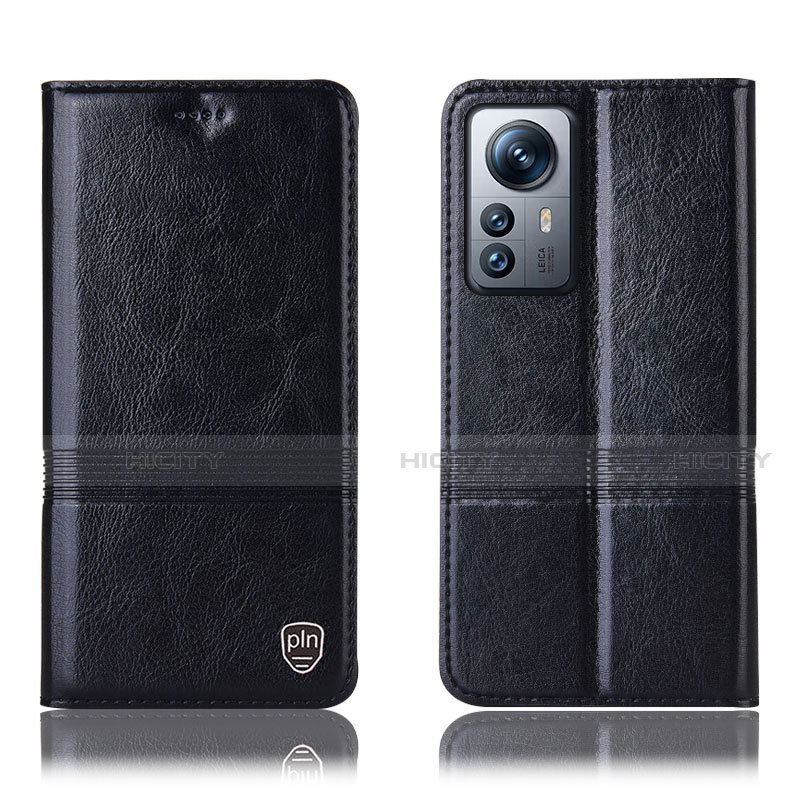 Funda de Cuero Cartera con Soporte Carcasa H06P para Xiaomi Mi 12 5G Negro