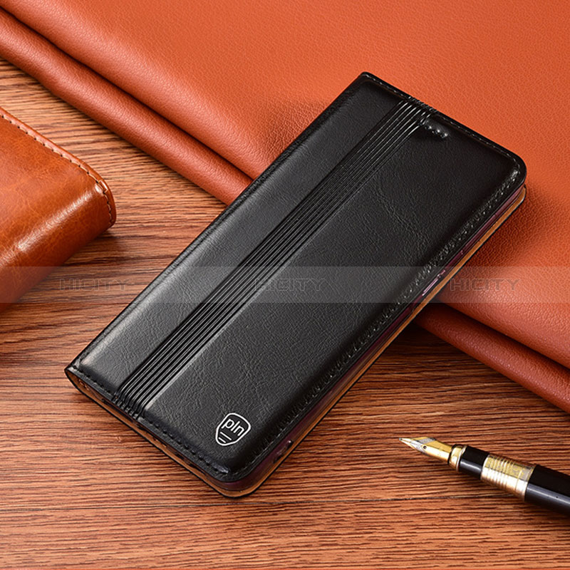 Funda de Cuero Cartera con Soporte Carcasa H06P para Xiaomi Redmi 10 4G Negro