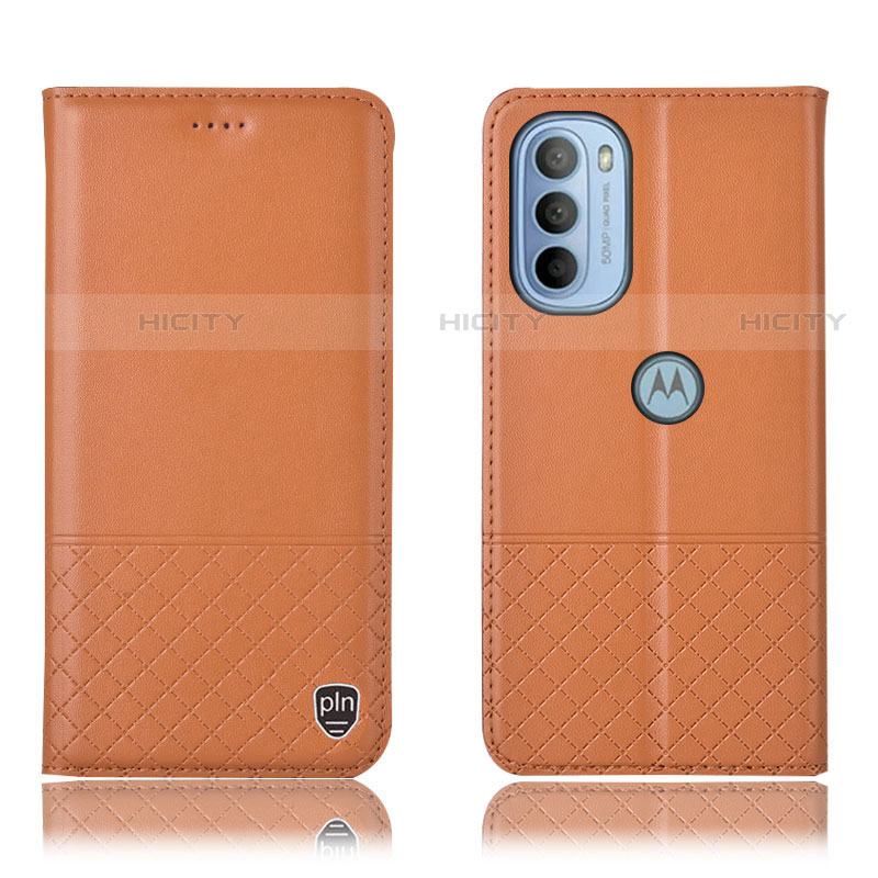 Funda de Cuero Cartera con Soporte Carcasa H07P para Motorola Moto G31