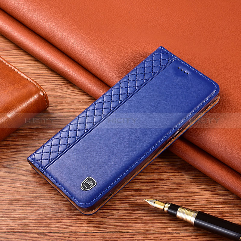 Funda de Cuero Cartera con Soporte Carcasa H07P para Nokia C02 Azul