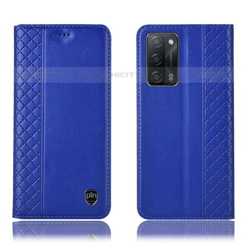 Funda de Cuero Cartera con Soporte Carcasa H07P para Oppo A53s 5G