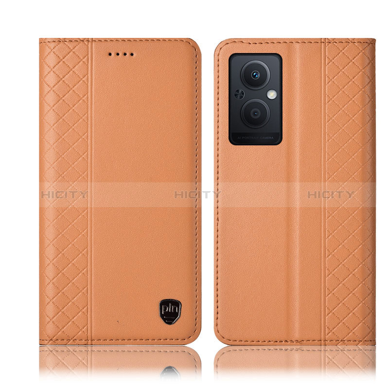 Funda de Cuero Cartera con Soporte Carcasa H07P para Oppo A96 5G