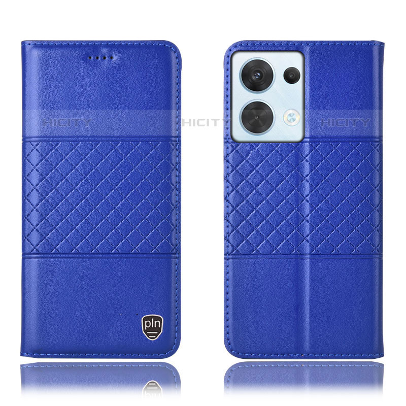 Funda de Cuero Cartera con Soporte Carcasa H07P para Oppo Reno9 5G