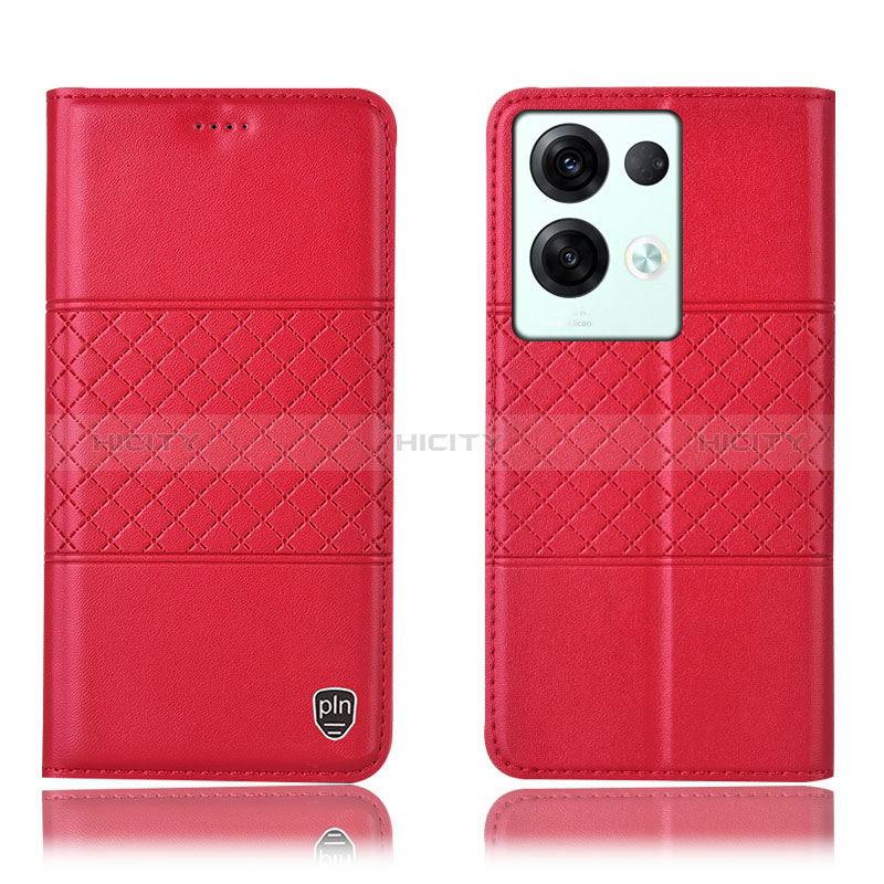 Funda de Cuero Cartera con Soporte Carcasa H07P para Oppo Reno9 Pro+ Plus 5G