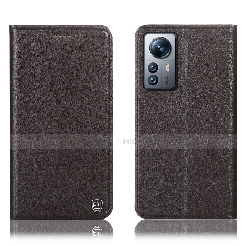 Funda de Cuero Cartera con Soporte Carcasa H07P para Xiaomi Mi 12 5G Marron