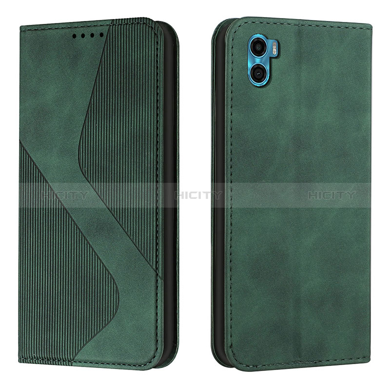 Funda de Cuero Cartera con Soporte Carcasa H07X para Motorola Moto E22S