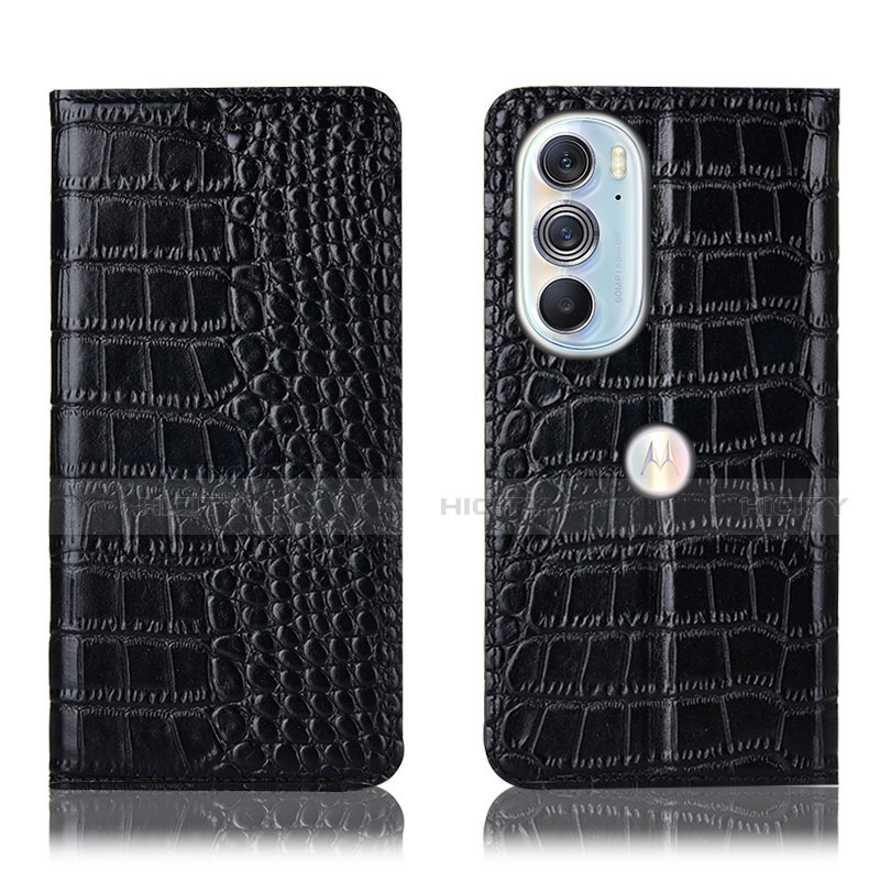 Funda de Cuero Cartera con Soporte Carcasa H08P para Motorola Moto Edge 30 Pro 5G