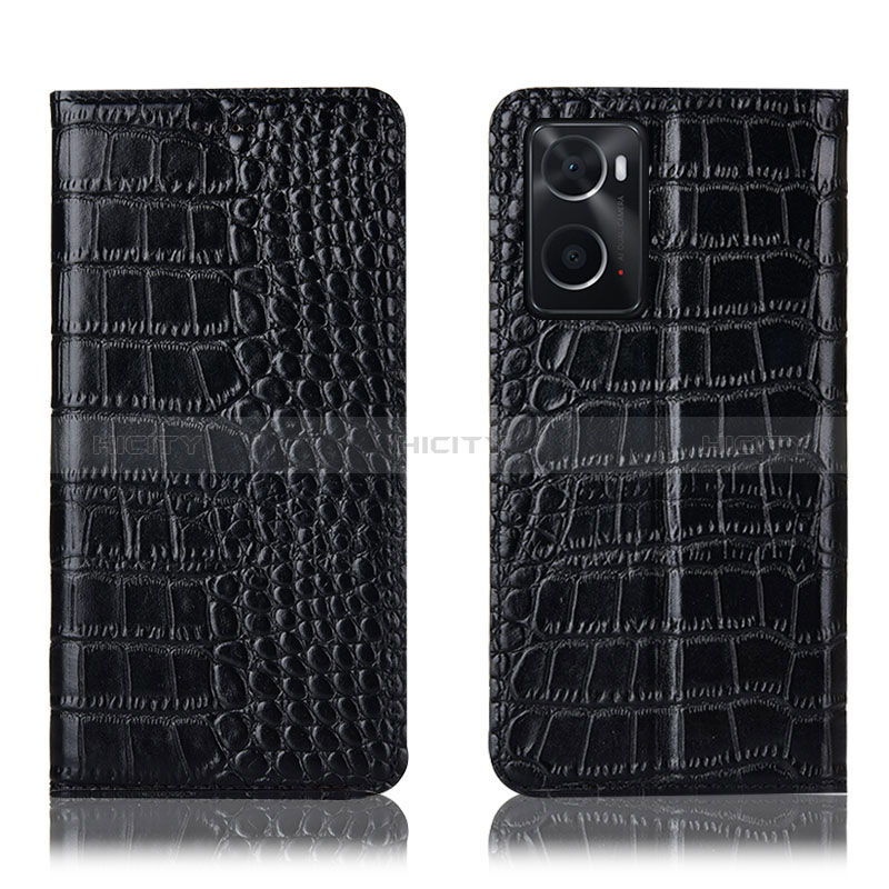 Funda de Cuero Cartera con Soporte Carcasa H08P para Oppo A76