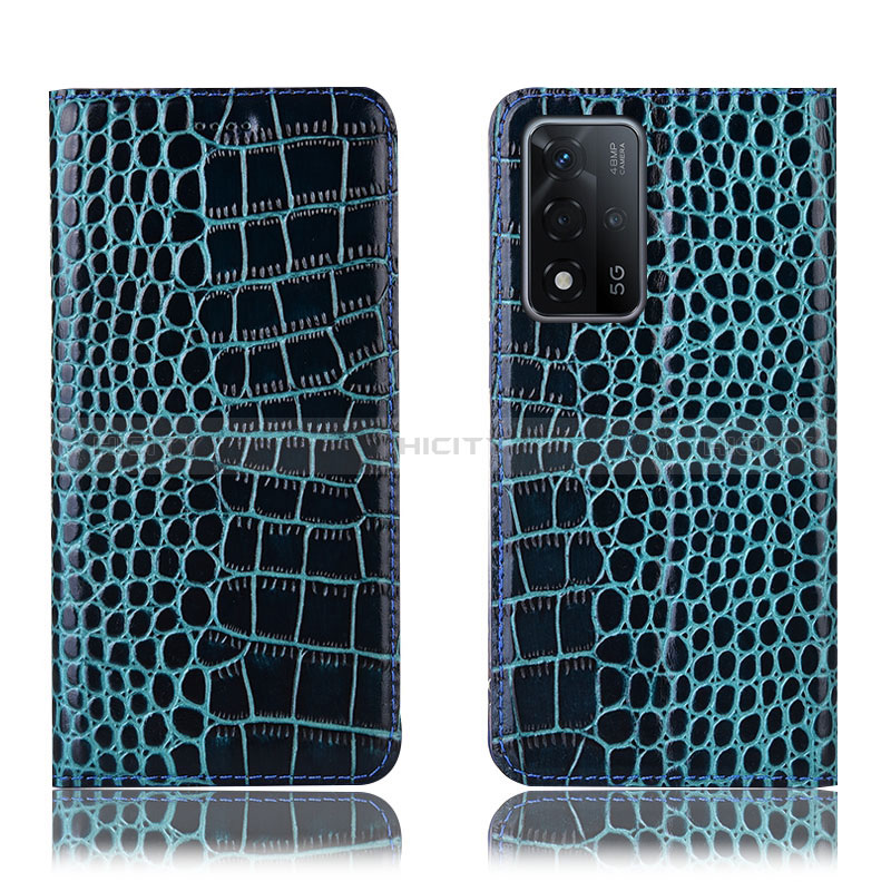 Funda de Cuero Cartera con Soporte Carcasa H08P para Oppo A93s 5G