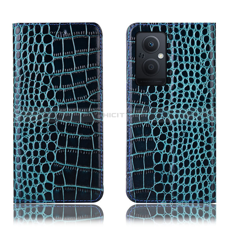 Funda de Cuero Cartera con Soporte Carcasa H08P para Oppo A96 5G