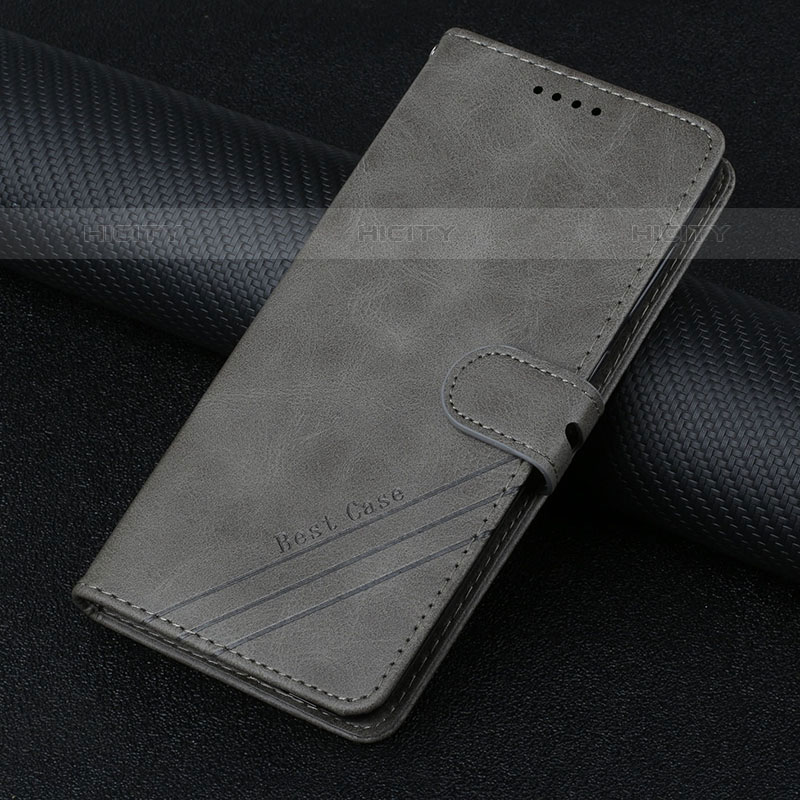 Funda de Cuero Cartera con Soporte Carcasa H08X para Google Pixel 6a 5G Gris