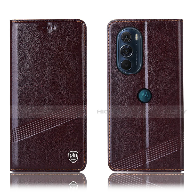 Funda de Cuero Cartera con Soporte Carcasa H09P para Motorola Moto Edge 30 Pro 5G