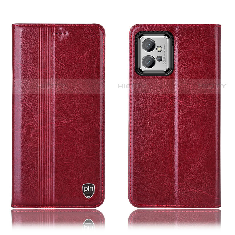 Funda de Cuero Cartera con Soporte Carcasa H09P para Motorola Moto G32