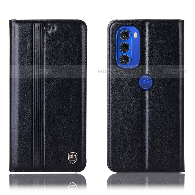 Funda de Cuero Cartera con Soporte Carcasa H09P para Motorola Moto G51 5G