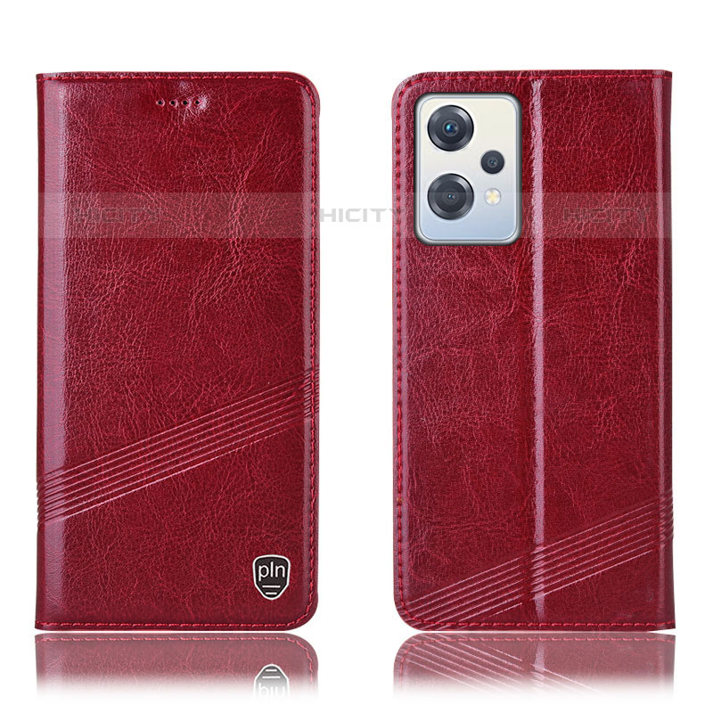 Funda de Cuero Cartera con Soporte Carcasa H09P para OnePlus Nord CE 2 Lite 5G Rojo