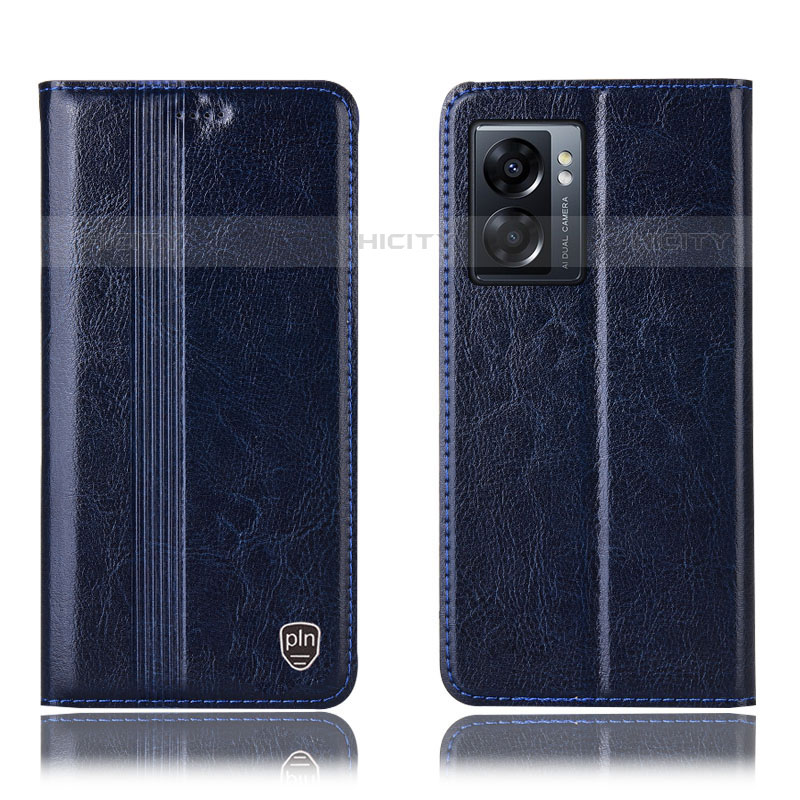 Funda de Cuero Cartera con Soporte Carcasa H09P para OnePlus Nord N300 5G Azul