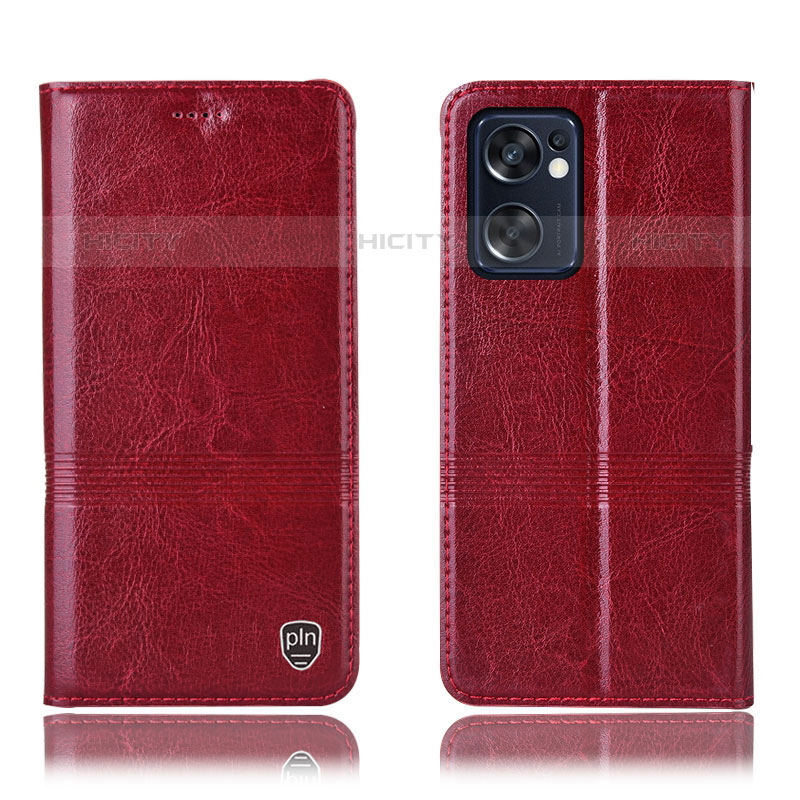 Funda de Cuero Cartera con Soporte Carcasa H09P para Oppo Reno7 SE 5G