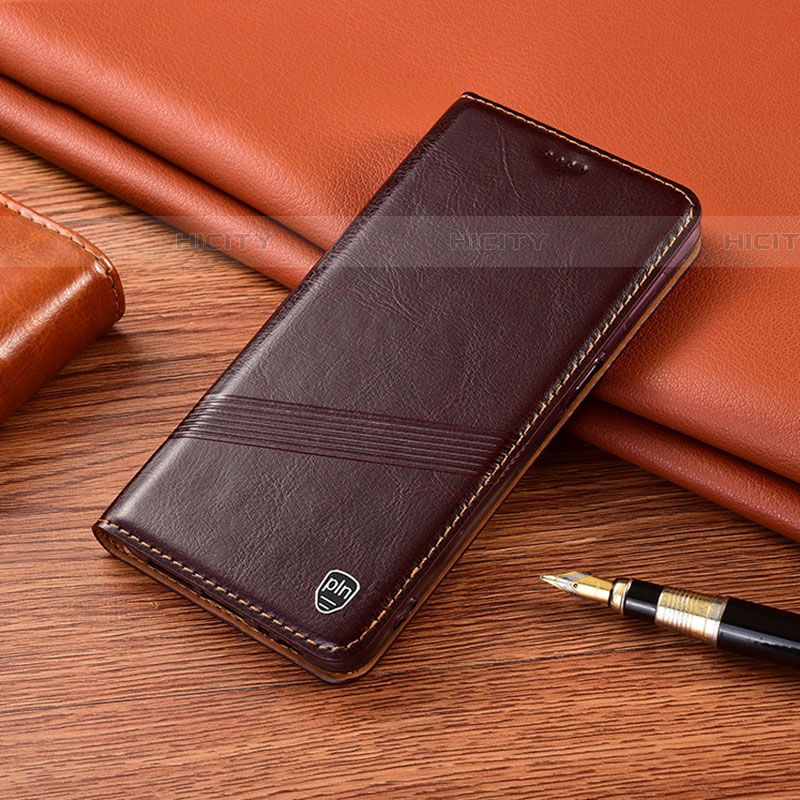 Funda de Cuero Cartera con Soporte Carcasa H09P para Samsung Galaxy F23 5G Marron