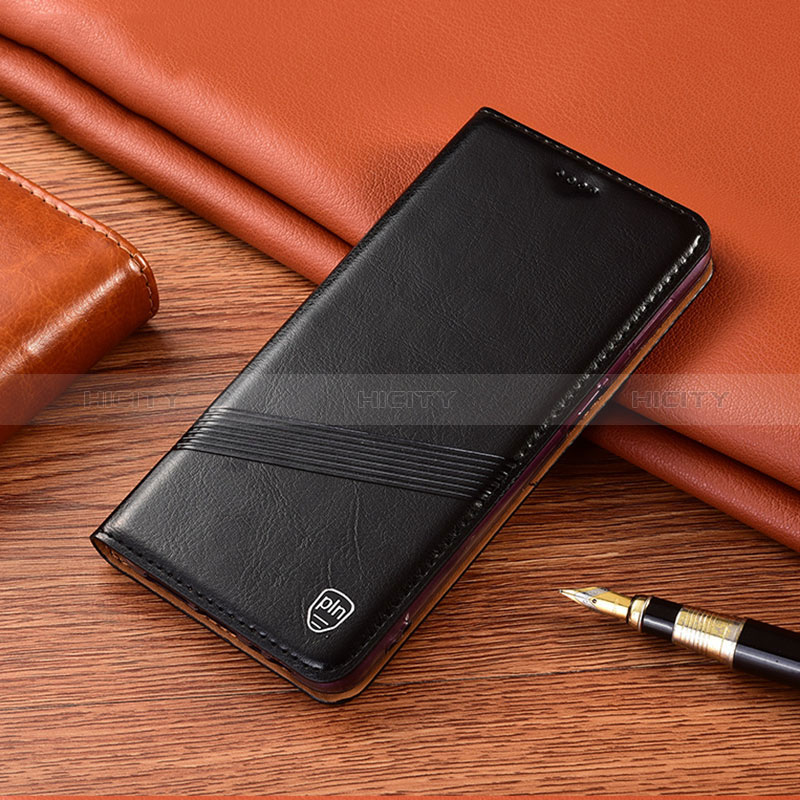 Funda de Cuero Cartera con Soporte Carcasa H09P para Xiaomi Redmi 10 (2022) Negro