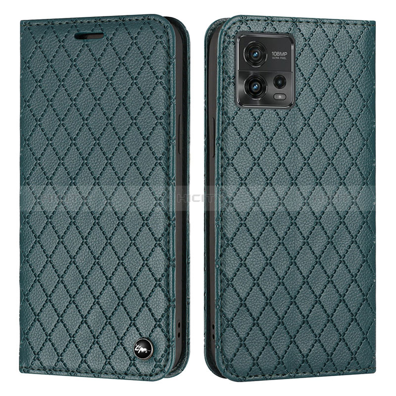 Funda de Cuero Cartera con Soporte Carcasa H09X para Motorola Moto G72