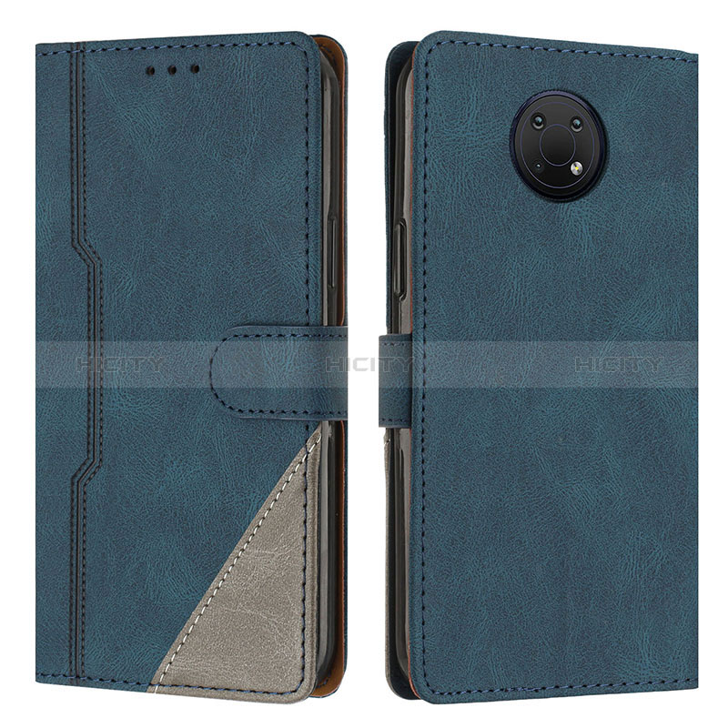 Funda de Cuero Cartera con Soporte Carcasa H09X para Nokia G10 Azul