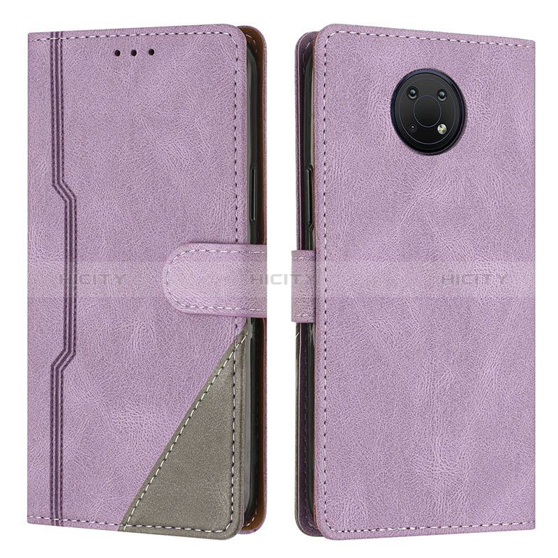 Funda de Cuero Cartera con Soporte Carcasa H09X para Nokia G20 Morado