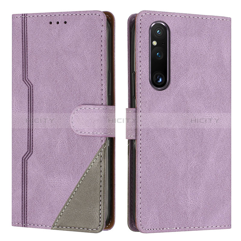 Funda de Cuero Cartera con Soporte Carcasa H09X para Sony Xperia 1 V