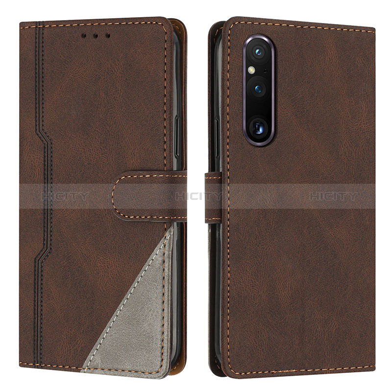 Funda de Cuero Cartera con Soporte Carcasa H09X para Sony Xperia 1 V