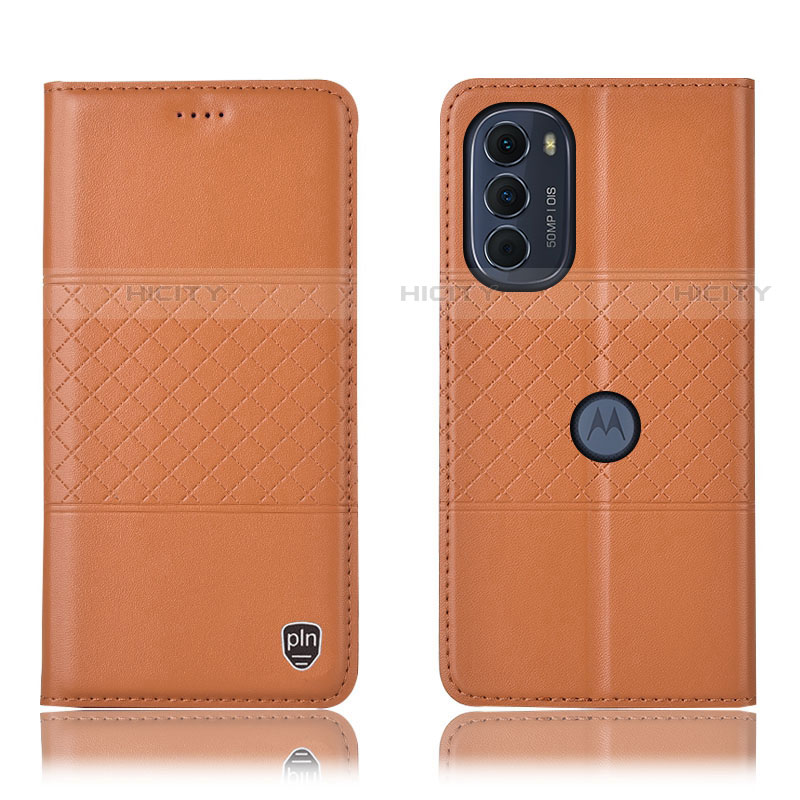 Funda de Cuero Cartera con Soporte Carcasa H10P para Motorola Moto Edge (2022) 5G