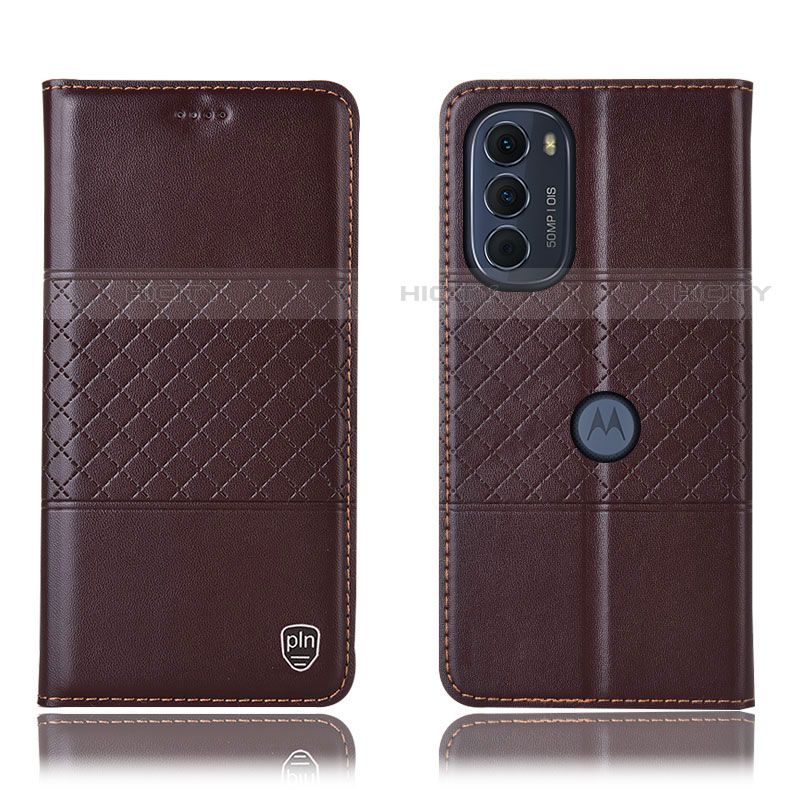 Funda de Cuero Cartera con Soporte Carcasa H10P para Motorola Moto Edge (2022) 5G