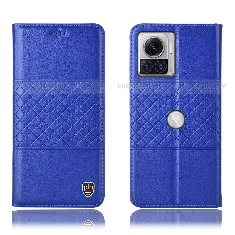 Funda de Cuero Cartera con Soporte Carcasa H10P para Motorola Moto Edge 30 Ultra 5G