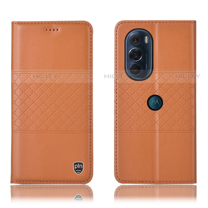 Funda de Cuero Cartera con Soporte Carcasa H10P para Motorola Moto Edge X30 5G